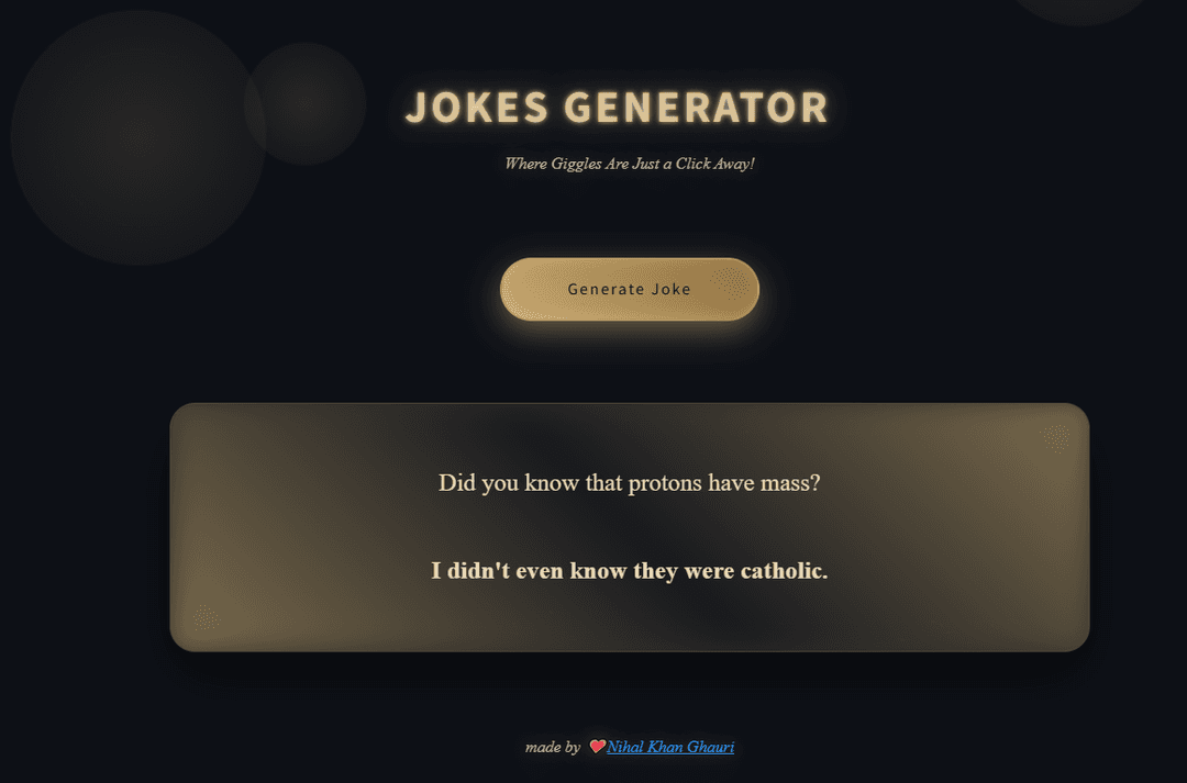 Random Jokes Generator