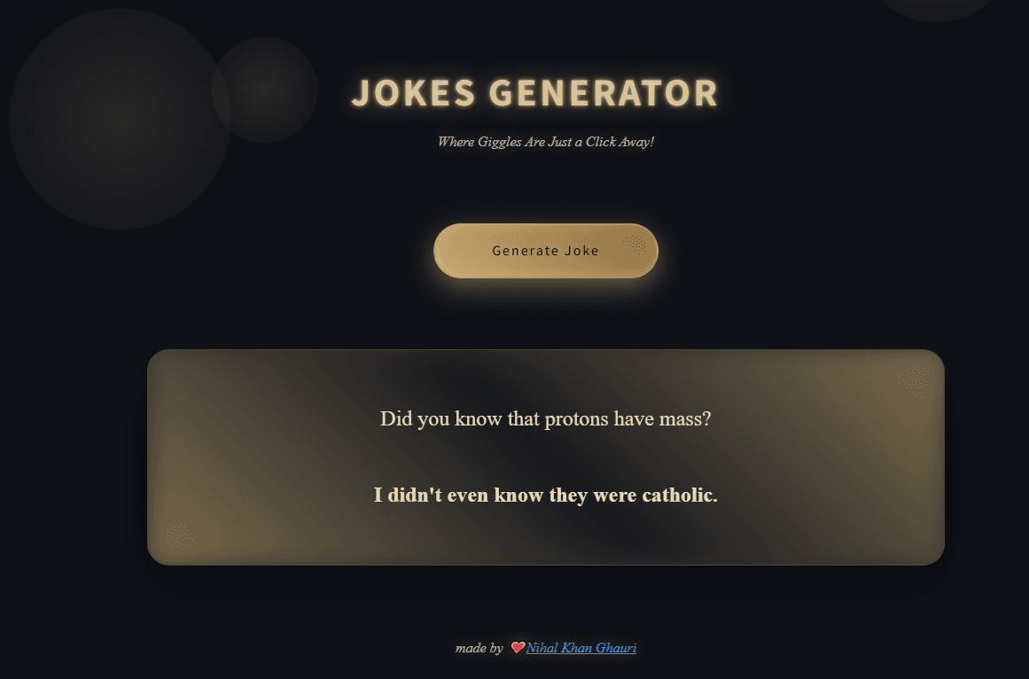 Random Jokes Generator