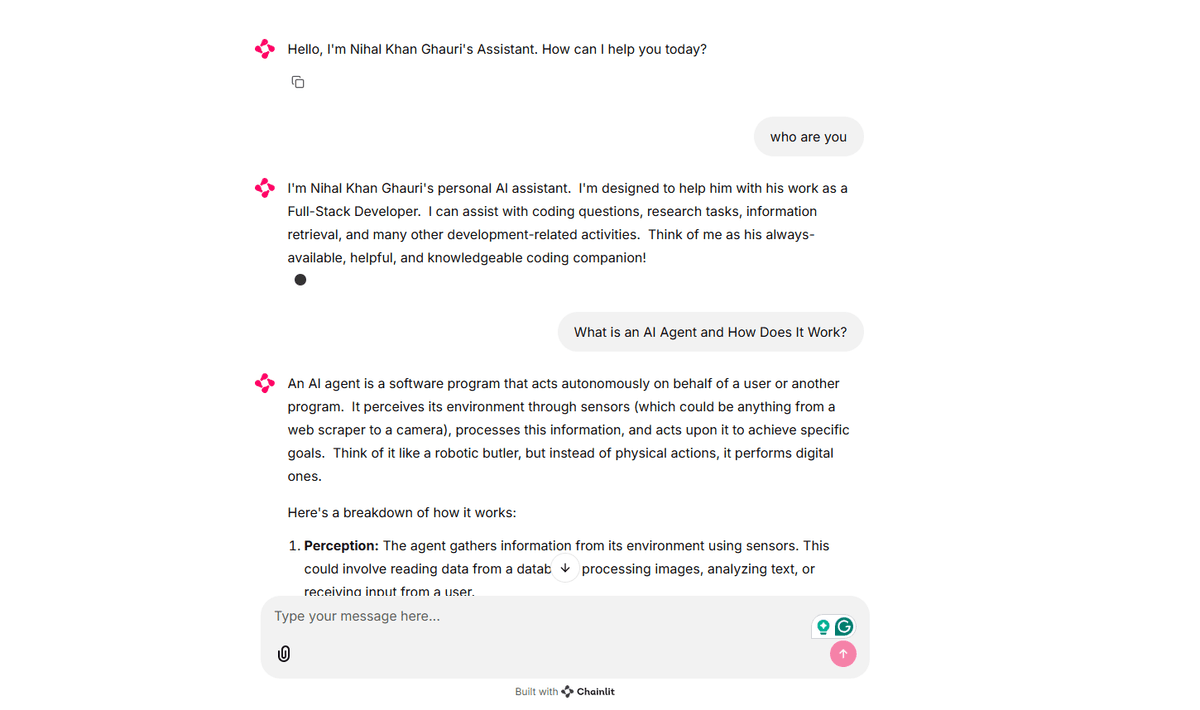 Personal AI Assistant Chatbot